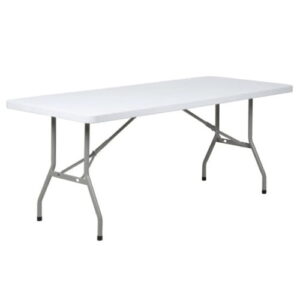 6 foot table - White