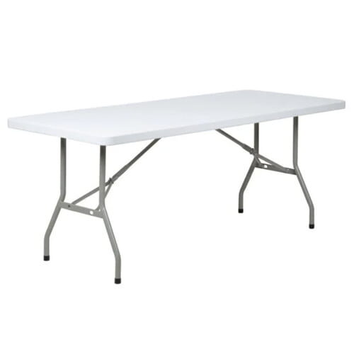 6 foot table - White